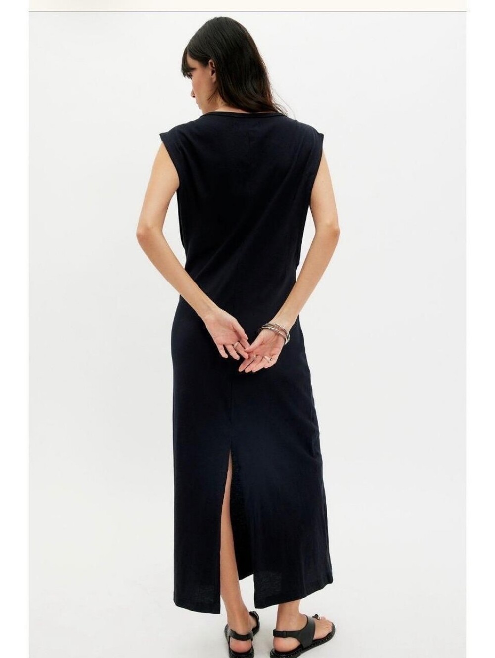 NWOT Free People Driftstreet Cotton Jersey Maxi Dress - Picture 3 of 4